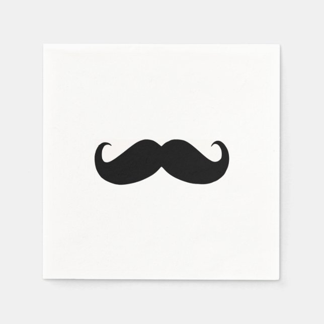 Serviette En Papier Hausse moustache papier Napkin (Devant)