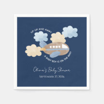 Haut Haut et Loin Aquarelle Avion Garçon Baby Show