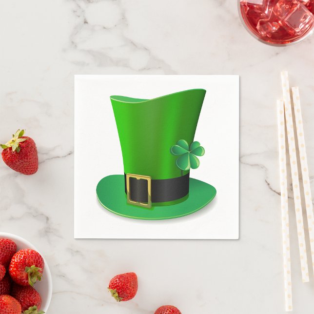 Serviette En Papier Haut Jour de la Saint Patrick Casquette (Créateur téléchargé)