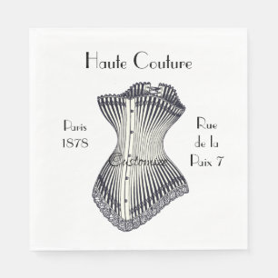 Serviette En Papier Haute Couture Corset Thunder_Cove