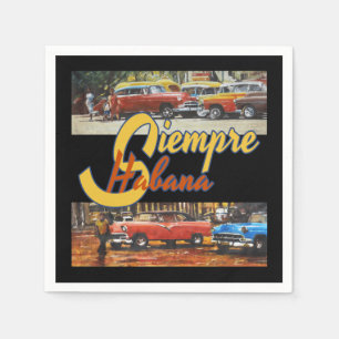 Serviette En Papier Havana Cuba - Siempre Habana