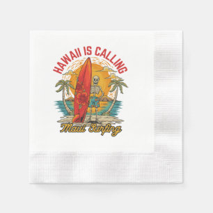 Serviette En Papier Hawaii Appelle Île de Surf Maui Vibes