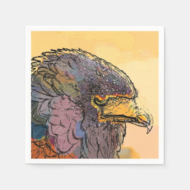 SERVIETTE EN PAPIER HAWK (Devant)