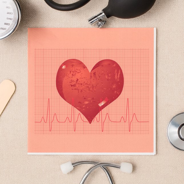 Serviette En Papier Heart Beat (Créateur téléchargé)