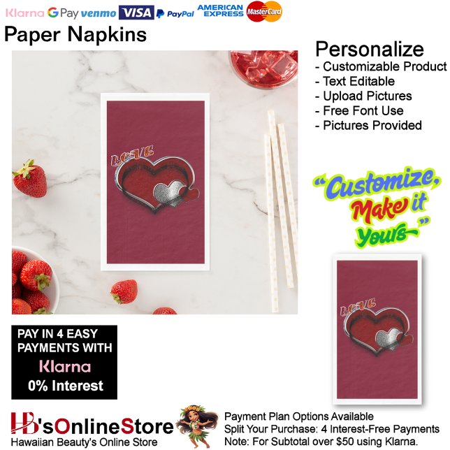 Serviette En Papier Heart Magic Maroon Paper Napkin Guest Towel  (Love Hearts Maroon Paper Napkin Guest Towel.)