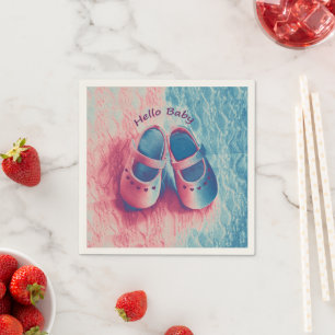 Serviette En Papier Hello Baby - charmant
