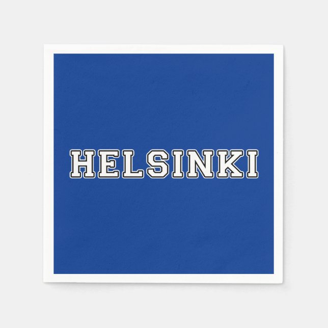 Serviette En Papier Helsinki Finlande (Devant)