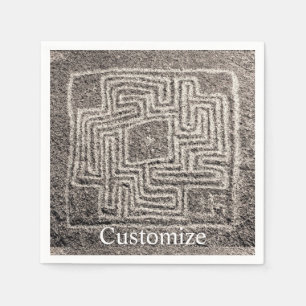 Serviette En Papier Hemet Maze Pierre Thunder_Cove