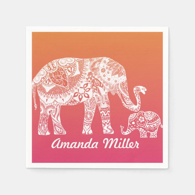 Serviette En Papier Henna (Devant)