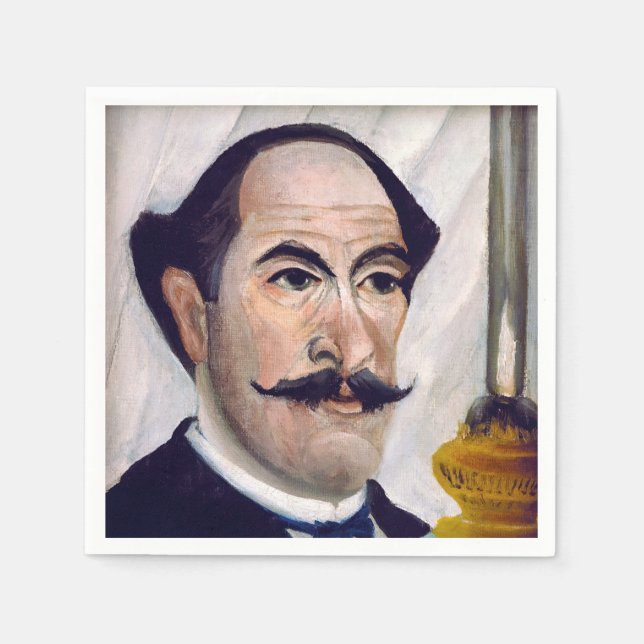 Serviette En Papier Henri Rousseau - Autoportrait (Devant)