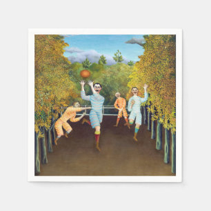 Serviette En Papier Henri Rousseau - Les joueurs de football