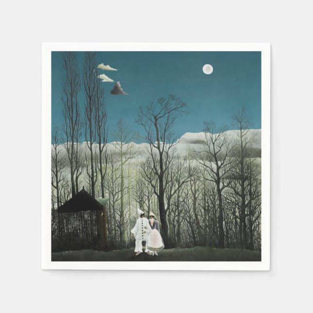 Serviette En Papier Henri Rousseau - Soirée Carnaval (Devant)