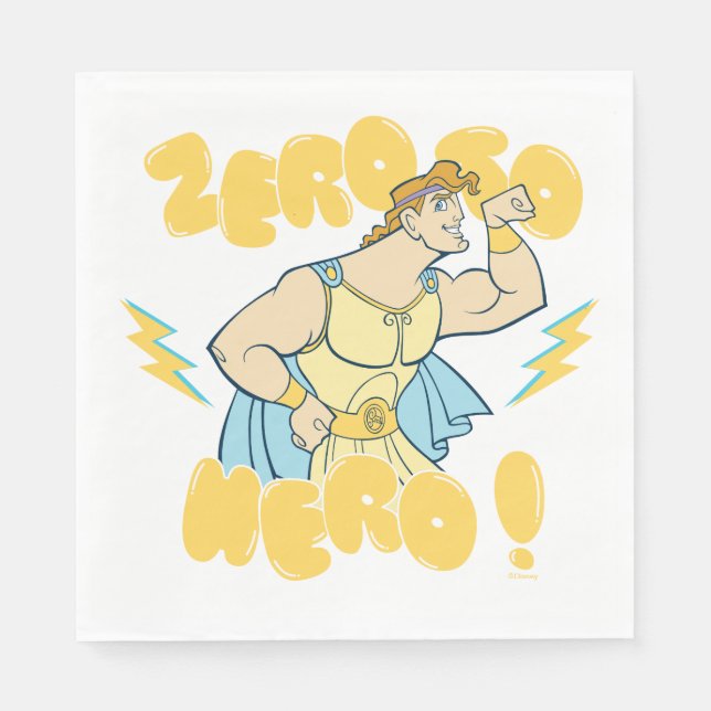 Serviette En Papier Hercules - Zero to Hero Napkins (Devant)