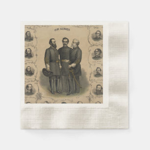 Serviette En Papier Héros de la guerre civile 🛡️ célébration