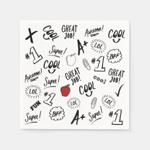 Serviette En Papier Heure de l'école