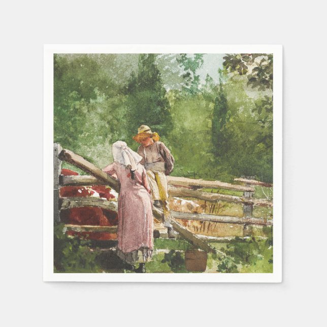 Serviette En Papier Heure de nourrissage (Devant)