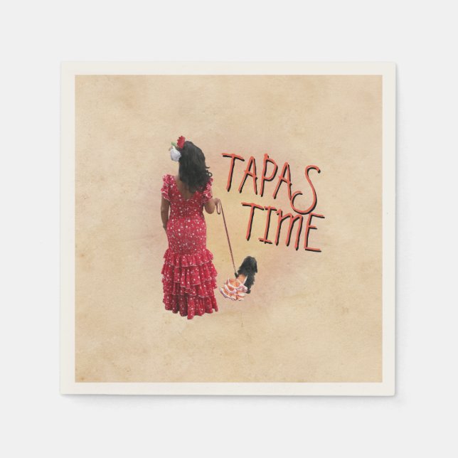 Serviette En Papier Heure des tapas (Devant)