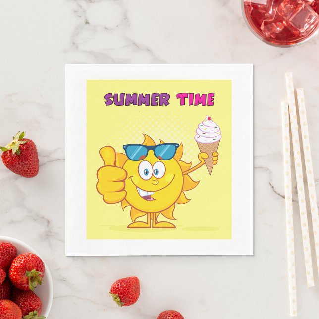 Serviette En Papier Heure d'été (Créateur téléchargé)