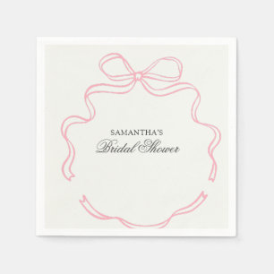 Serviette En Papier Heure pour le Fleur sauvage de la Fête des mariées