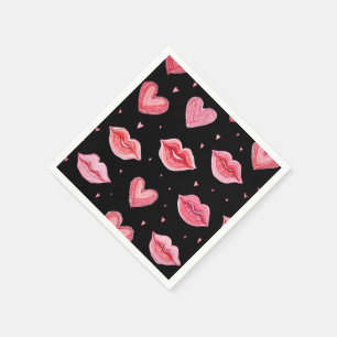 Serviette En Papier Heureuse Sainte-Valentin de serviettes de fête