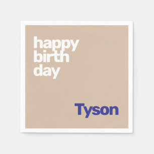 Serviette En Papier heureux anniversaire créer votre propre journal de