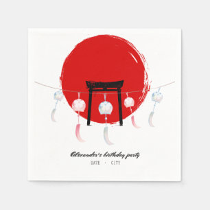 Serviette En Papier Hibachi fête d'anniversaire Vent Chimes Furin Japo