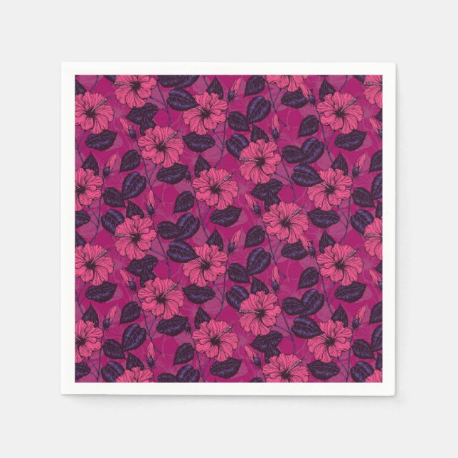 Serviette En Papier Hibiscus (Devant)