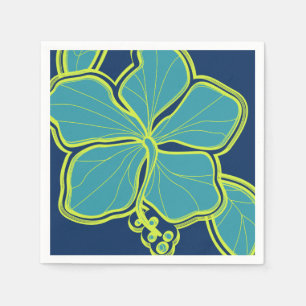 Serviette En Papier Hibiscus épopé Floral hawaïen