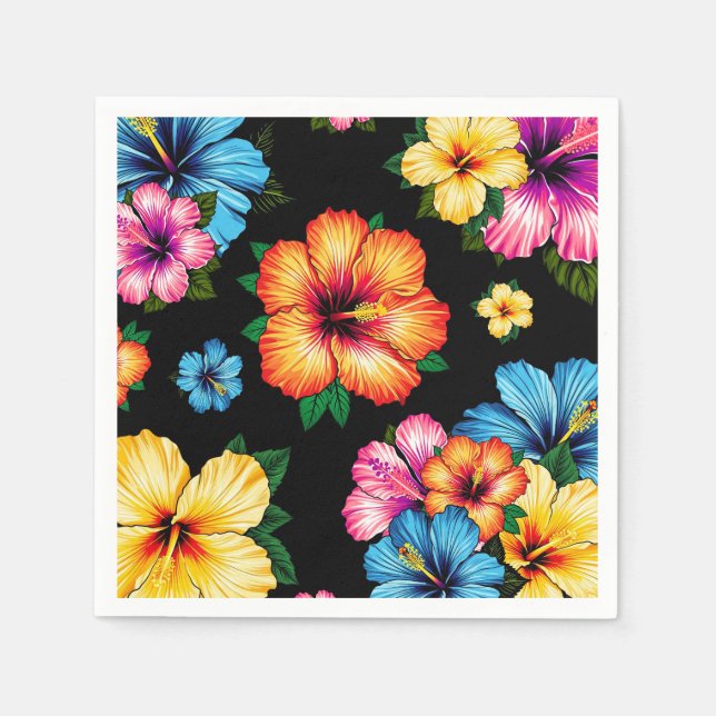 Serviette En Papier Hibiscus tropical (Devant)