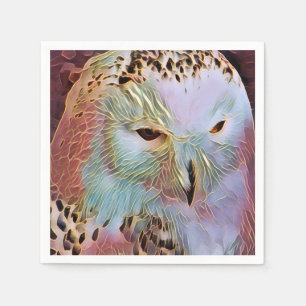 SERVIETTE EN PAPIER HIBOU