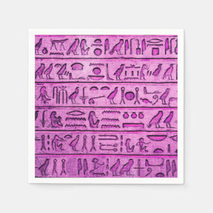 Serviette En Papier Hiéroglyphes égyptiens anciens serviettes en papie