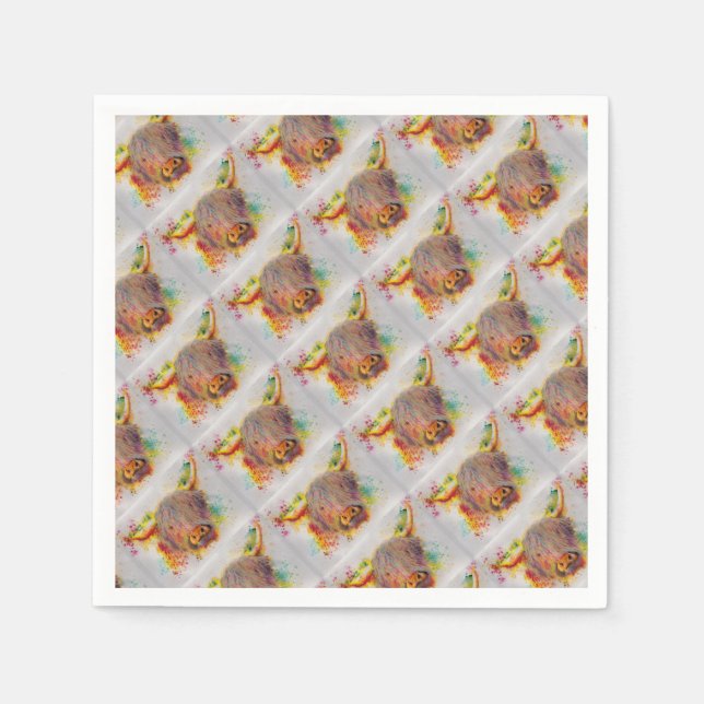 Serviette En Papier Highland Cow (Devant)