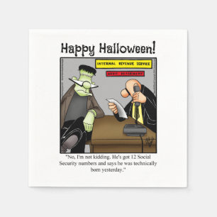 Serviette En Papier Hilarious Halloween Humour Party Napkins