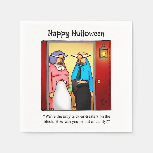 Serviette En Papier Hilarious Halloween Humour Party Napkins (Devant)