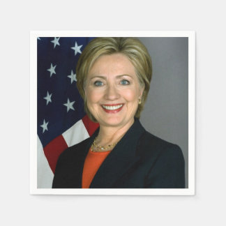 Serviette En Papier Hillary Clinton Portrait officiel