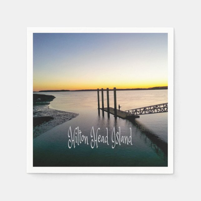 Serviette En Papier Hilton Head Island Caroline du Sud (Devant)