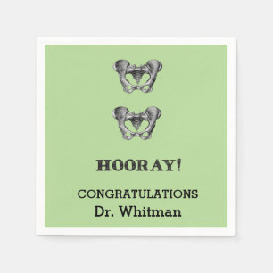 Serviette En Papier Hip Hip Hooray Graduation personnalisée Napkin
