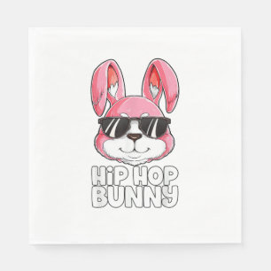 Serviette En Papier Hip hop Bunny Garçons de Pâques Filles Enfants Hom
