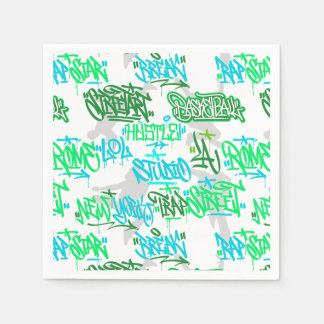 Serviette En Papier Hip hop Street Arts Motif