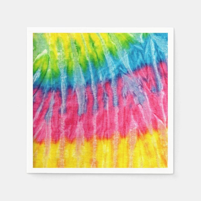 Serviette En Papier Hippie Boho Cravate-Dye (Devant)
