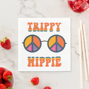 Serviette En Papier Hippie Dérangé