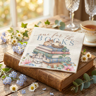 Serviette En Papier Histoire de livre de contes Premier anniversaire