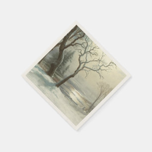 Serviette En Papier Hiver à Yosemite par Albert Bierstadt