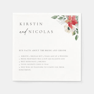 Serviette En Papier Hiver Botanique Floral Fun Faits