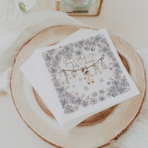 Serviette En Papier Hiver neige beaucoup Baby shower amusant
