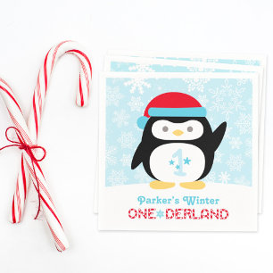 Serviette En Papier Hiver ONE derland Anniversaire de la fête des pin