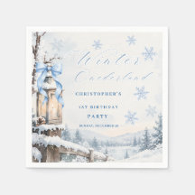 Hiver Onederland Lanterne Flocon de Neige 1er Anni