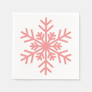 Serviette En Papier Hiver Snowflake Baby shower Cocktail Napkin