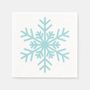 Serviette En Papier Hiver Snowflake Baby shower Cocktail Napkin