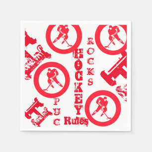 Serviette En Papier Hockey